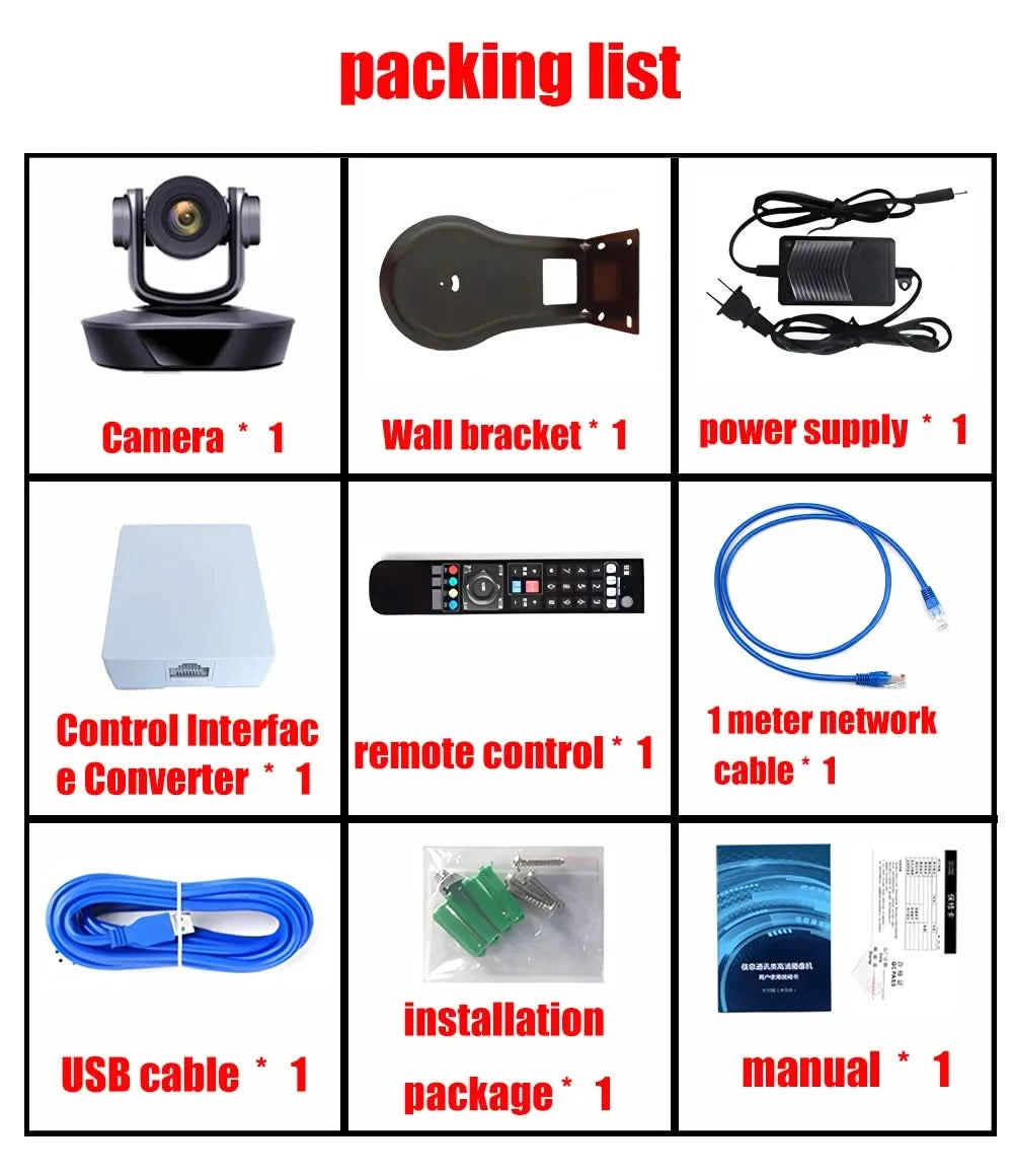 4K PTZ-Kamera mit 10x 20x Zoom, HDMI, SDI, LAN, USB, NDI, POE, 60FPS, 30FPS Videokonferenzkamera zur Unterstützung von Live-Übertragungen in Kirchen
