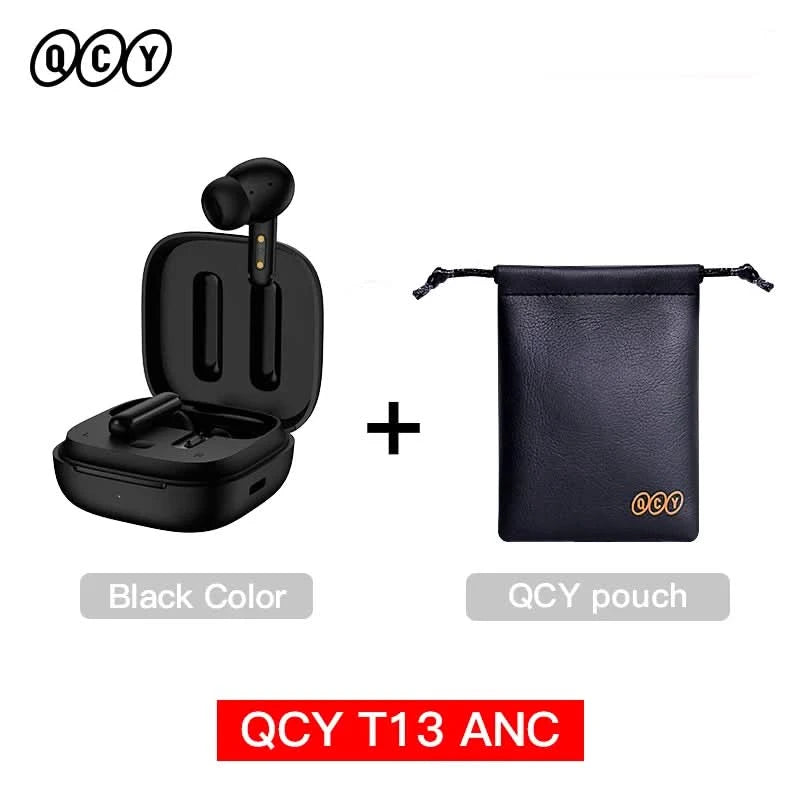 QCY T13 ANC Wireless Earbuds Bluetooth 5.3 TWS ANC Geräuschunterdrückung Kopfhörer 4 Mikrofone ENC Headset In-Ear Freisprech-Ohrhörer