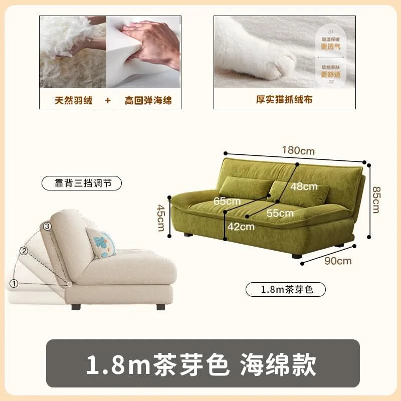 Living Room Loafer Sofas Folding Function Small Outdoor Sofas Modern Design Camas Y Muebles Para El Hogar Home Furniture