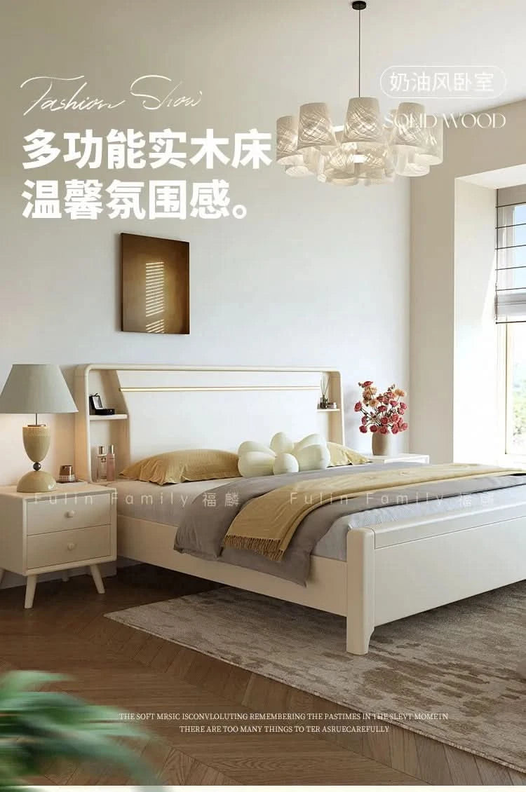 Bedside Table White Double Bed Wooden Bedding Teen Girls Queen Size Double Bed Frame High Clearance Hotel Bedroom Furnitures