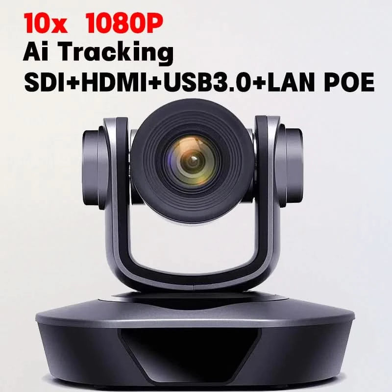 4K PTZ-Kamera mit 10x 20x Zoom, HDMI, SDI, LAN, USB, NDI, POE, 60FPS, 30FPS Videokonferenzkamera zur Unterstützung von Live-Übertragungen in Kirchen