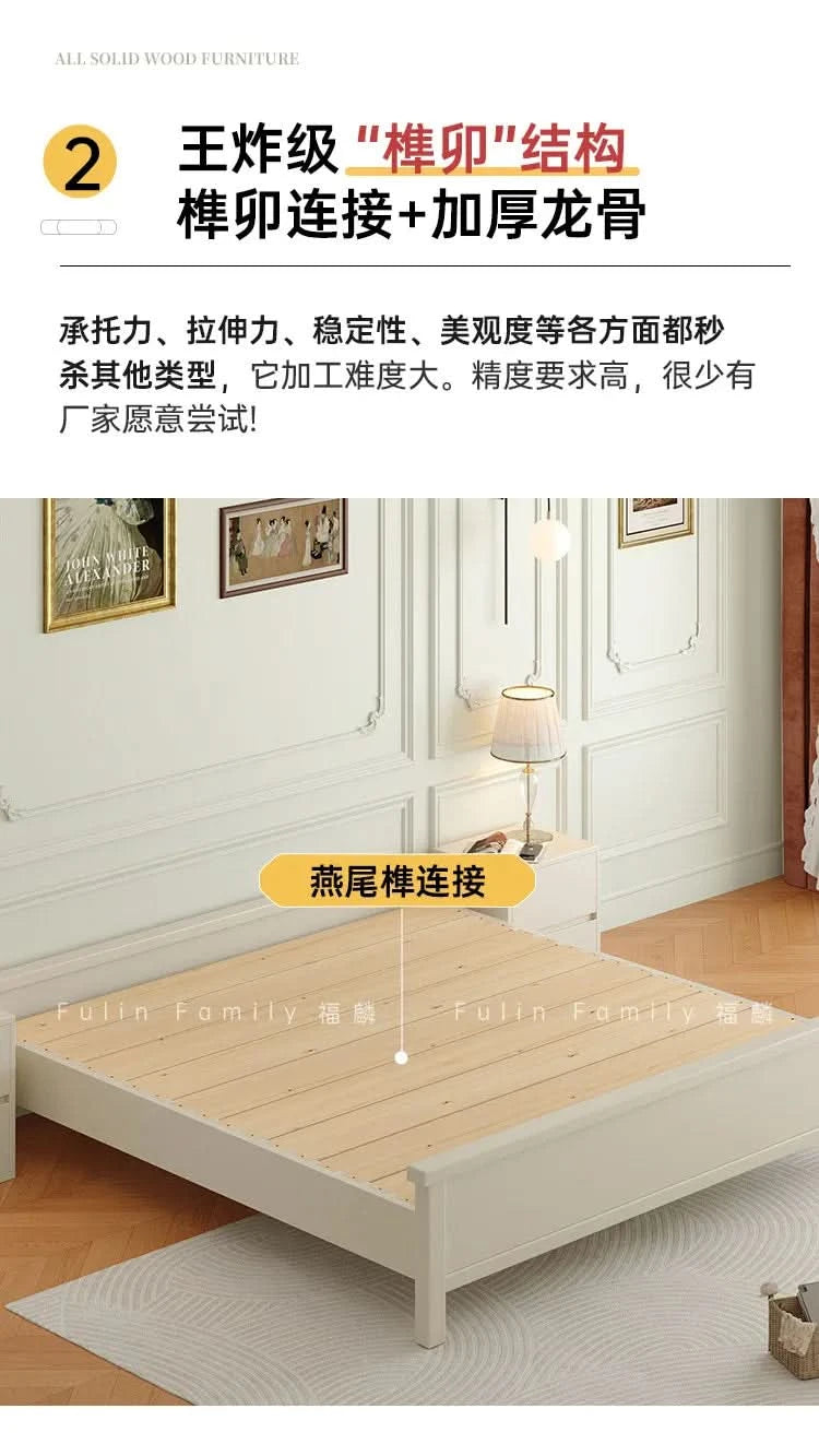 Bedside Table White Double Bed Wooden Bedding Teen Girls Queen Size Double Bed Frame High Clearance Hotel Bedroom Furnitures