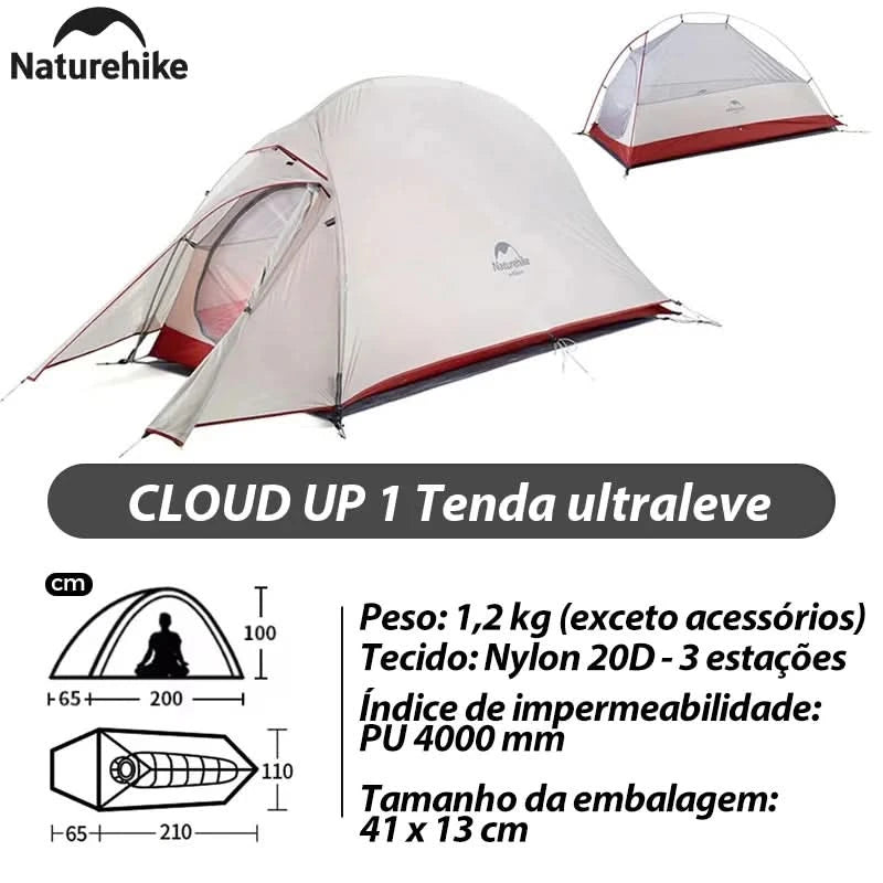 Naturehike Brazil Cloud Up 1-2-3P Camping Rucksack Outdoor Ultraleicht Wasserdichtes Zelt Camping Strandzelt