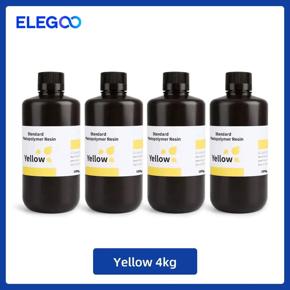 Elegoo 1KG/2KG/4KG UV-Harz 2.0 für 3D-Drucker SATURN 3 ULTRA 3D-Druckmaterial UV-Harz normal 1kg Flüssigkeitsflasche