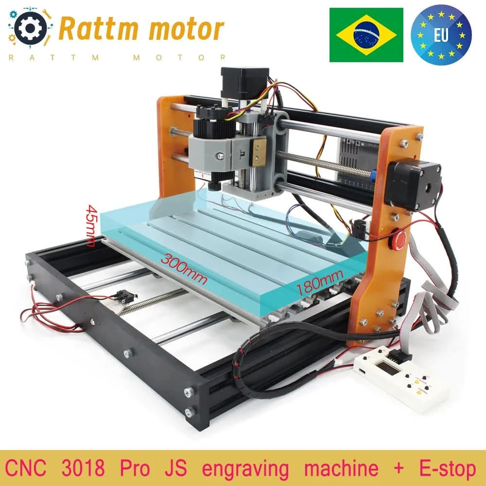 3018 Pro 3 Axis CNC GRBL Control DIY Mini Laser engraving Router Machine With E-stop + Off-line Controller