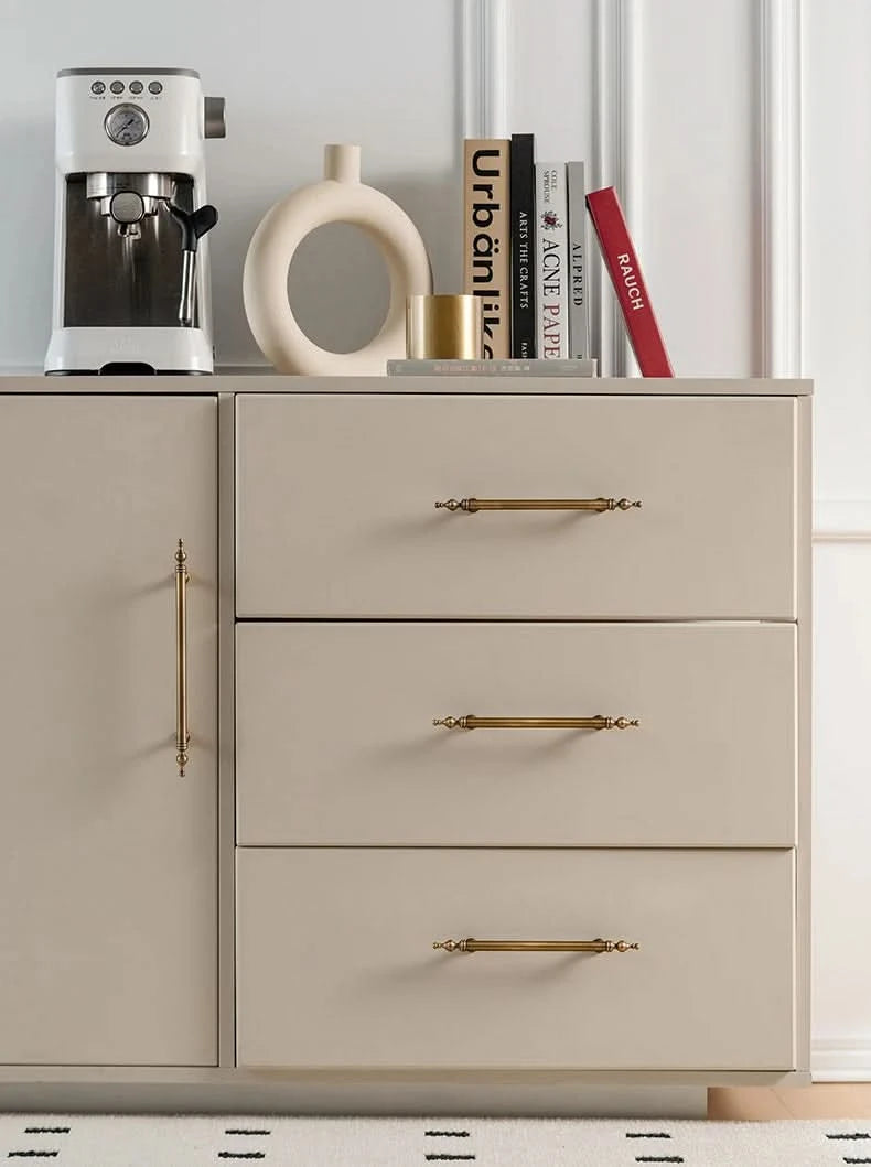 Tinyhob Solid Antique Bronze Pull Brass Cabinet Knobs T Bar Funiture Wardrobe Appliance Handle Long Pull Drawer Handle