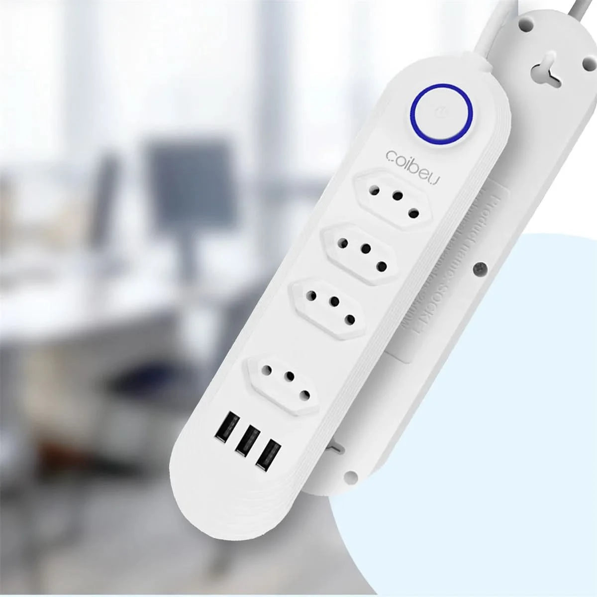 Mehrfachsteckdose, Steckdosenleiste, USB-Steckdose, Steckdosenleiste mit Filter, Steckdosenleiste, Verlängerungskabel, 110-220V, 10A