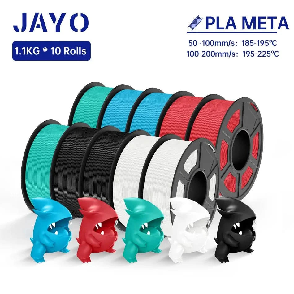 JAYO PLA / ABS / PETG / Silk / ASA / TPU / PLA+ Filament 10 Rollen 3D-Drucker-Filament 1.75MM 0.65/1/1.1KG sauber gewickeltes 3D-Filament