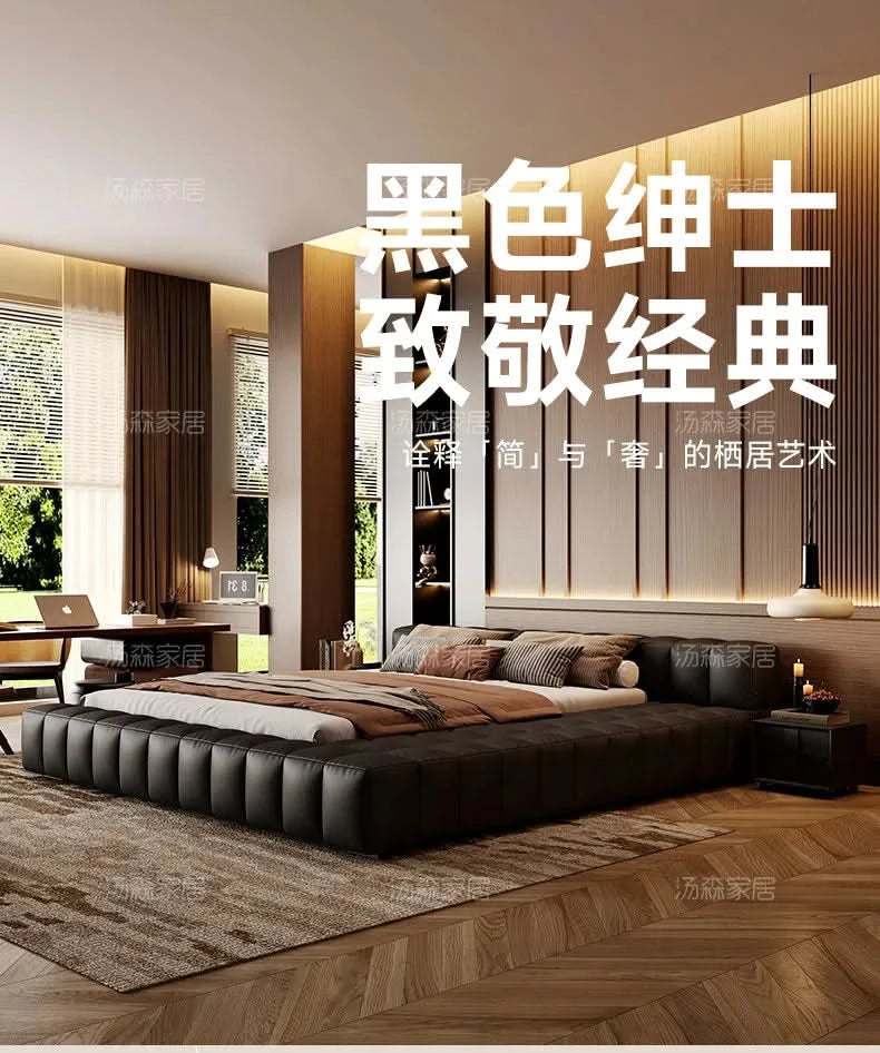 Double bedroom beds full size bed frame bedroom furniture Home 150x200 180x200 cm Luxury modern leather wedding bed 2 people
