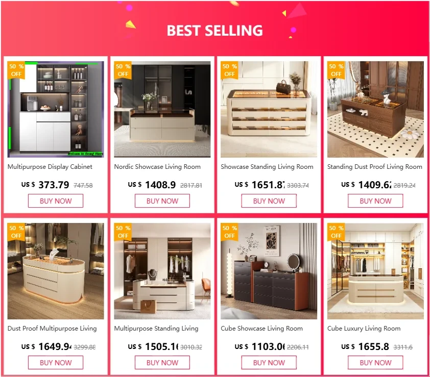 Floor Salon Living Room Cabinets Jewelry Modern Large Craft Cabinet Multipurpose Shelf Muebles Hogar Furniture Accessories