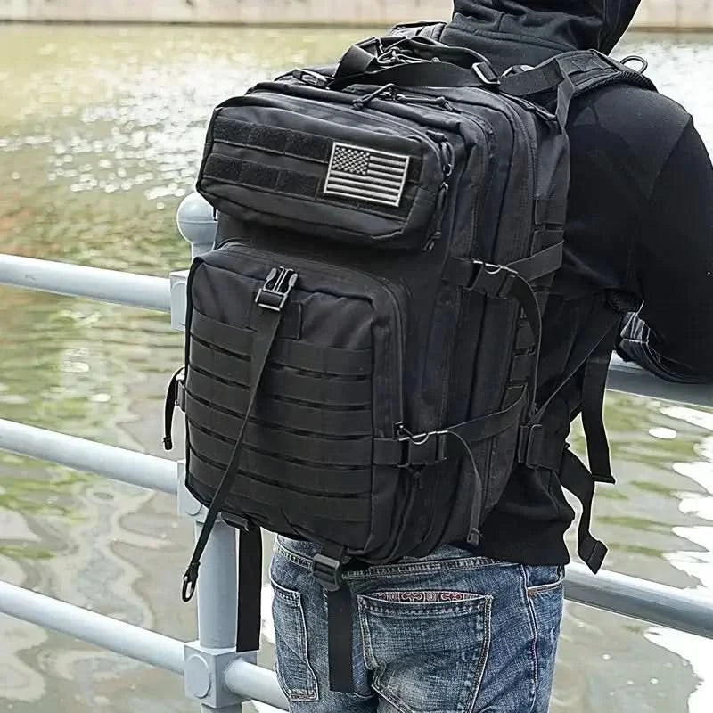 45L taktische Rucksäcke für die Jagd, Outdoor, Reisen, Trekking, Taschen, Outdoor 3P Schulrucksack, EDC Molle Rucksack für Wanderungen