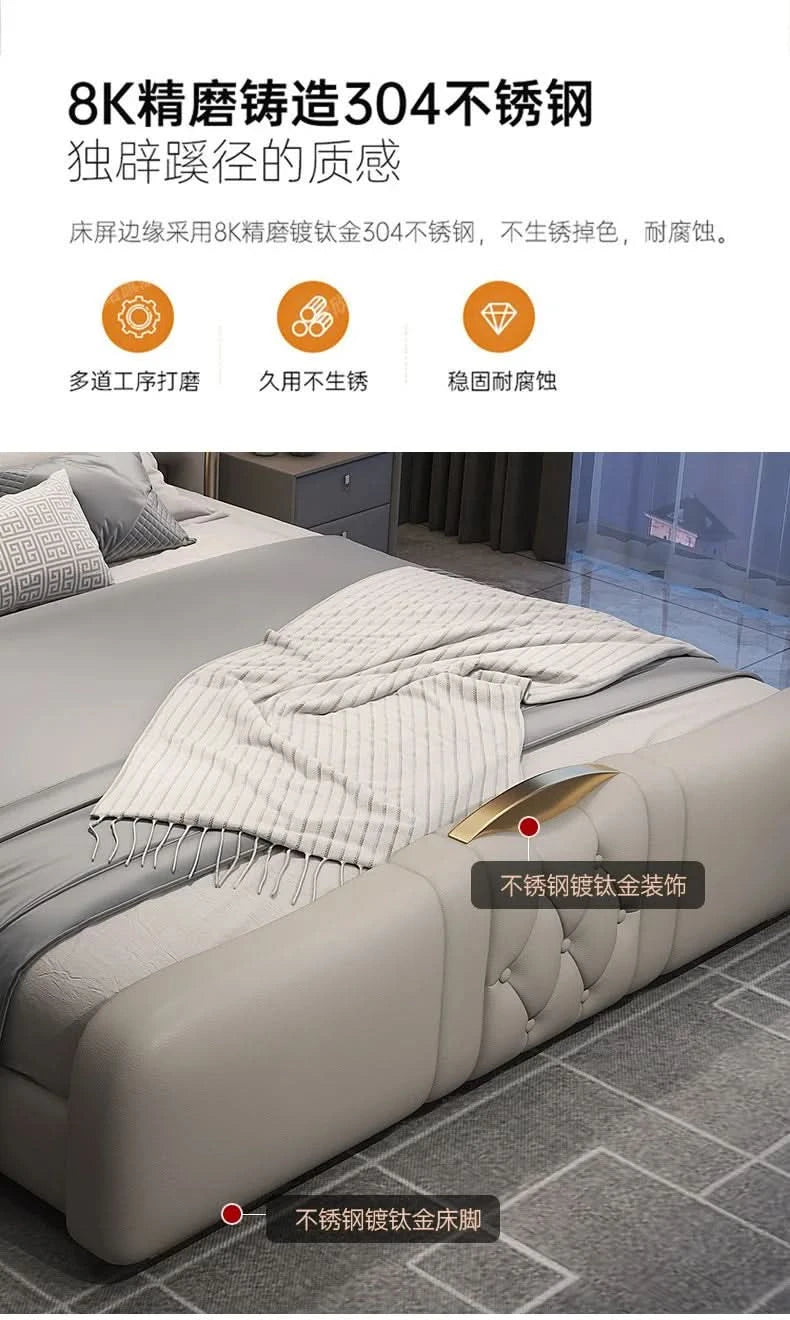 Bedgeraamte & Frames Bedframes Queen Size With Mattress Bed 180x200cm King Size Single Bed Base Modern Bedroom Set Furniture