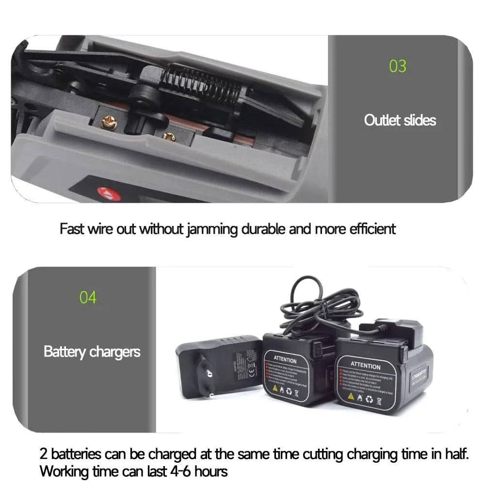16.8V Electric Tying Binding Garden Tools Garter Plants Branch  Machine grape vine fully automatic knotter