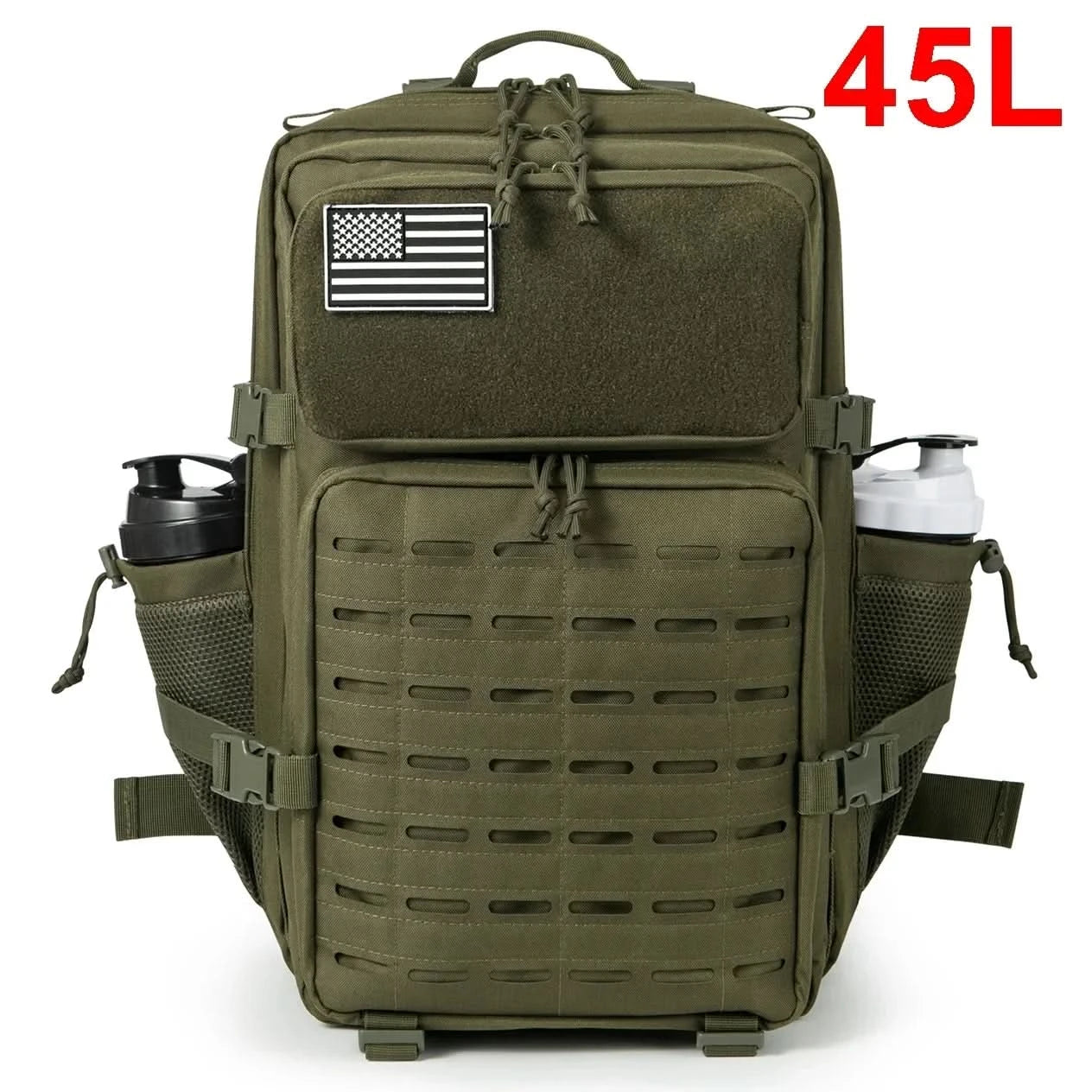 25L/45L Taktische Rucksäcke für Herren und Damen, Outdoor-Aktivitäten, kleine Schulrucksäcke mit Wasserflaschenhalter