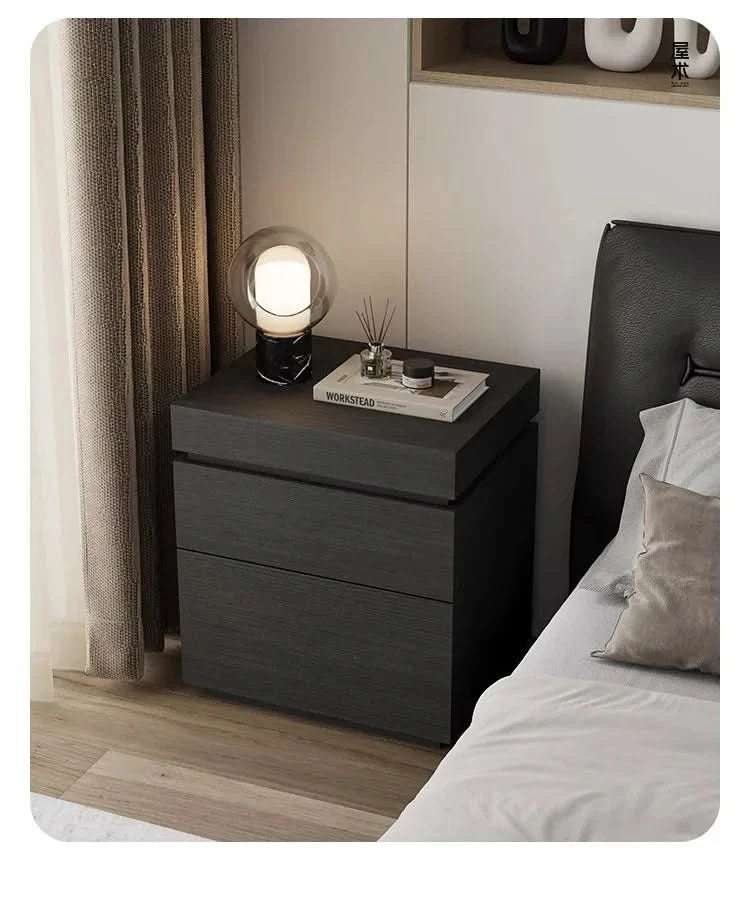 solid wood bedside cabinet multi-functional hidden compartment bedside hidden storage cabinet bedroom locker