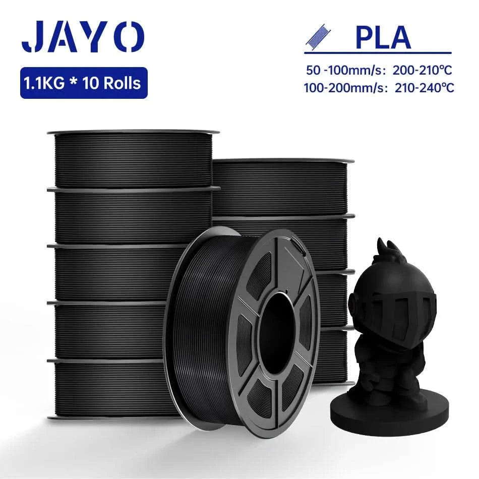 JAYO PLA / ABS / PETG / Silk / ASA / TPU / PLA+ Filament 10 Rollen 3D-Drucker-Filament 1.75MM 0.65/1/1.1KG sauber gewickeltes 3D-Filament