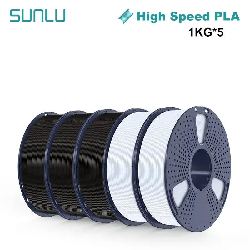 SUNLU 5KG 3D Filament High Speed PLA/PLA META/APLA/PLA MATTE 1.75mm 5Roll 1KG 3D Printer Filament for 3D Printer