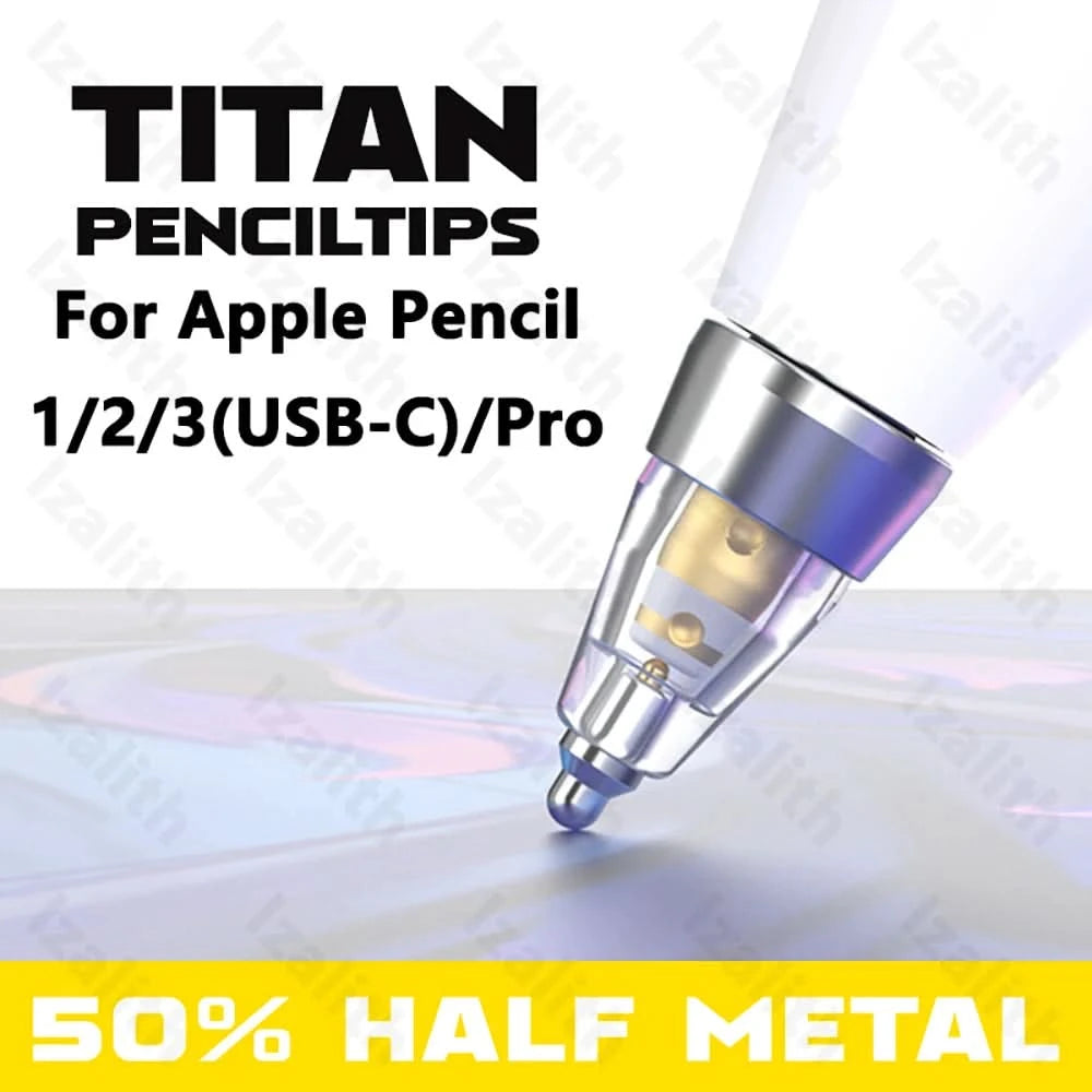For Apple Pencil Pro Tips Pencil Nib For Apple Pencil Tip Soft Hard Metal For Apple Pencil 1st 2nd 3th(USB-C) Apple Pencil Pro