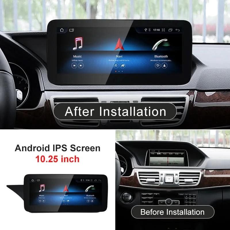 STWE Neues Auto Multimedia Drahtloses Android AUTO CarPlay 10,25 Zoll 12,3 Zoll Bildschirm für Mercedes Benz E-Klasse W212 Auto-Videoplayer