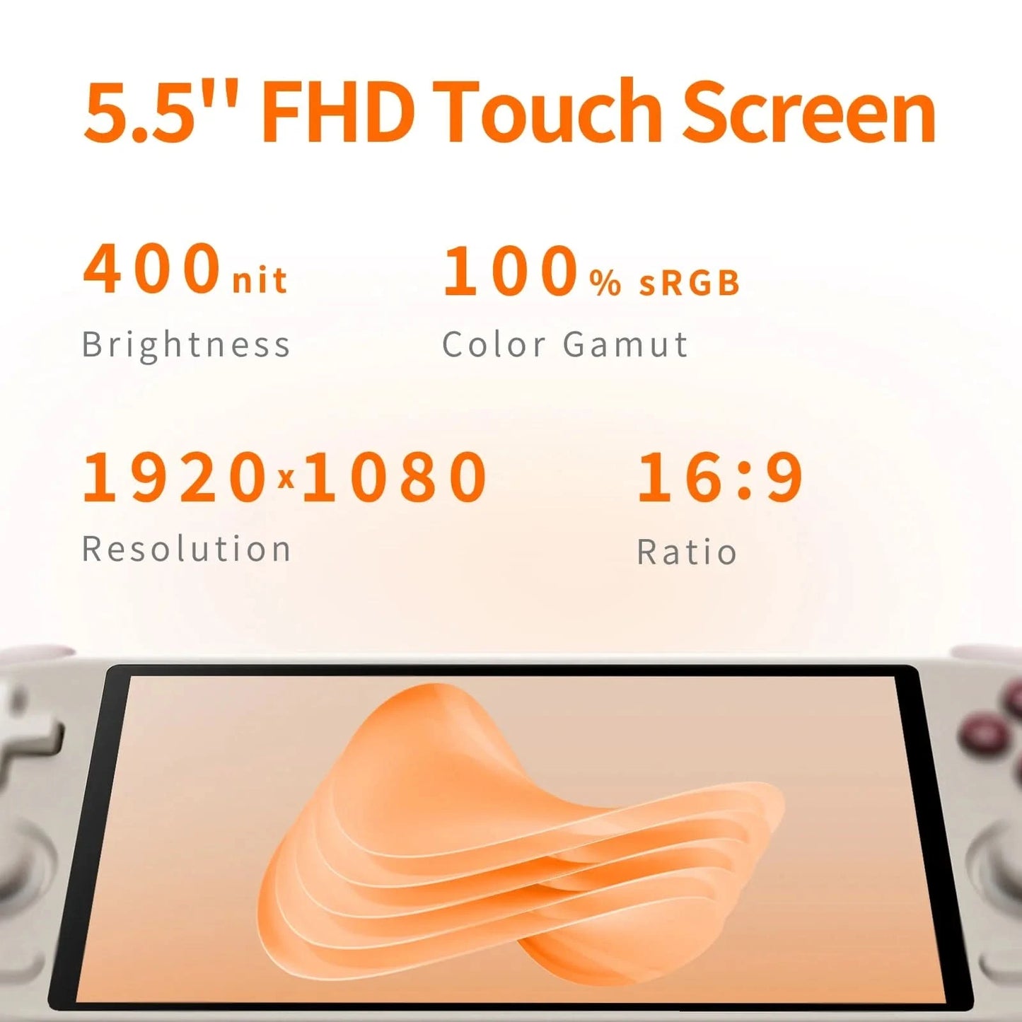 MANGMI AIR X Retro-Gaming-Handheld-Konsole Snapdragon 662 mit 5000mAh Akku 5,5-Zoll-Bildschirm RGB-Hall-Joystick-Spielkonsole