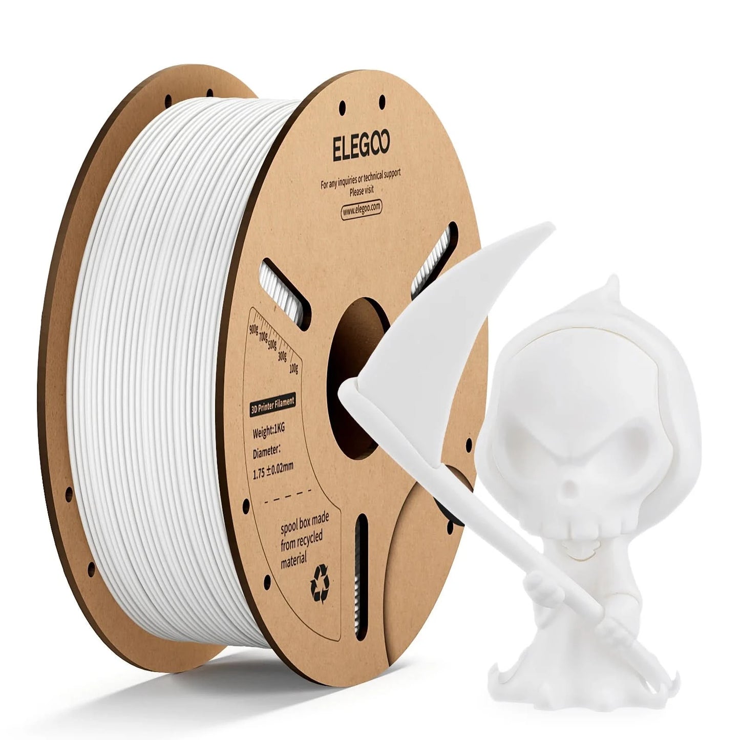 ELEGOO 1.75mm PLA Filament 1kg Plastic 3D PLA for 3D Printer Consumables Material for FDM 3D Printer NEPTUNE 3 PRO