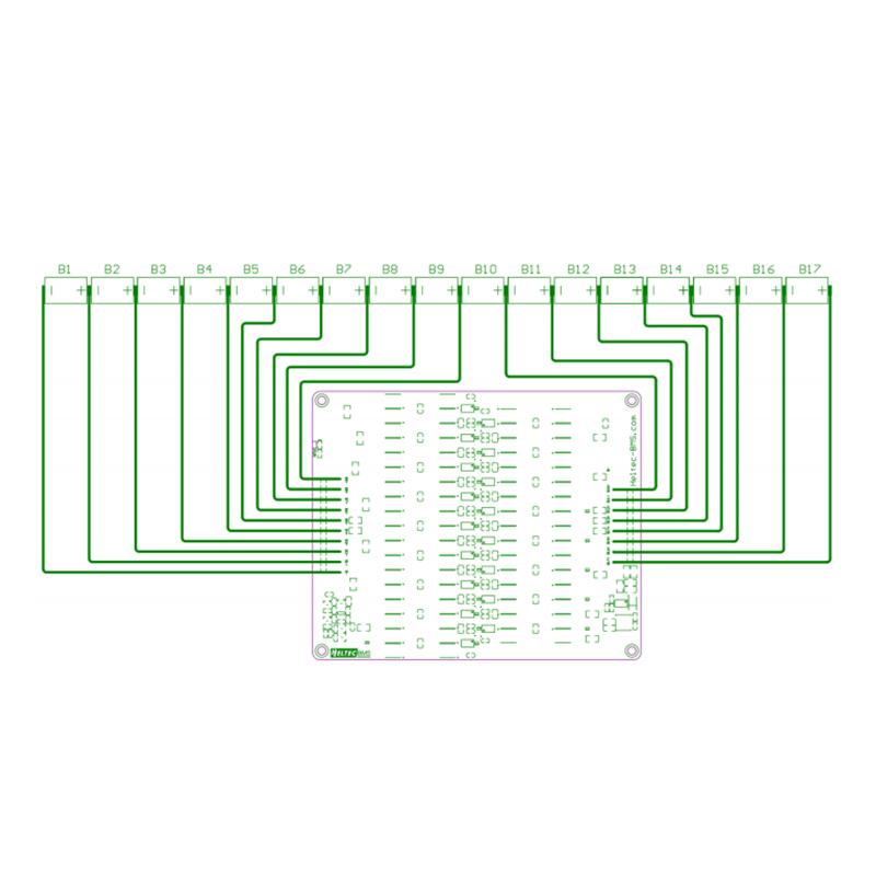 Heltec 16S 5A Capacitor Active Equalizer 12S 13S 15S Balancer Lifepo4 Lithium Lipo/titanate LTO for Battery  Group balancer
