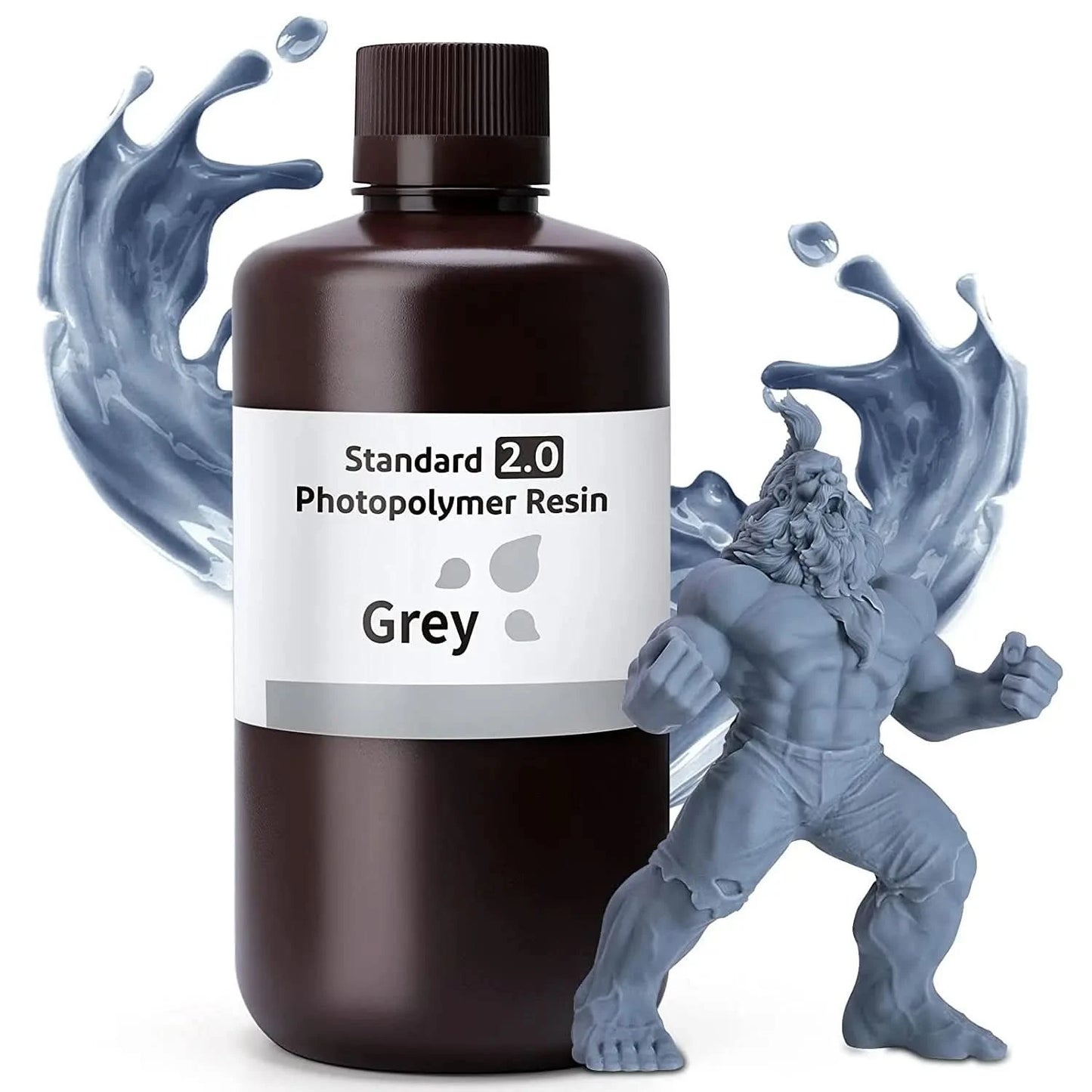 Elegoo 1KG/2KG/4KG UV-Harz 2.0 für 3D-Drucker SATURN 3 ULTRA 3D-Druckmaterial UV-Harz normal 1kg Flüssigkeitsflasche