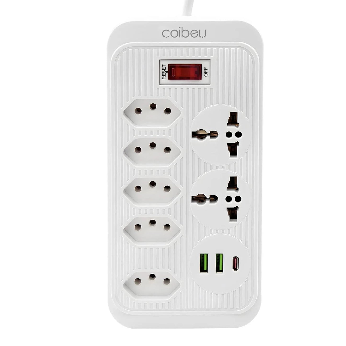 Mehrfachsteckdose, Steckdosenleiste, USB-Steckdose, Steckdosenleiste mit Filter, Steckdosenleiste, Verlängerungskabel, 110-220V, 10A