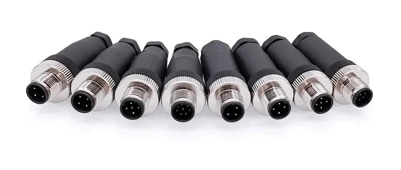 M12-Sensorstecker 4-polig 5-polig M12-8 wasserdichter Stecker & Buchse Schraubanschluss A-kodierte Sensorstecker