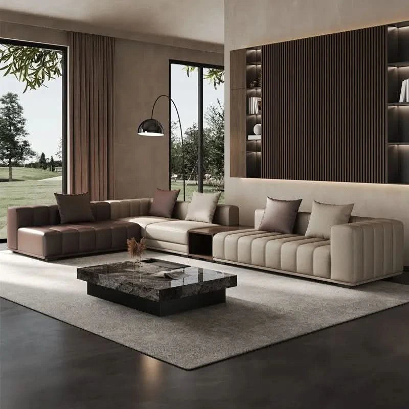 European Designer Living Room Sofas Narrow Dark Modern Boneless Living Room Sofas Corner Curved Woonkamerbanken Furniture Home