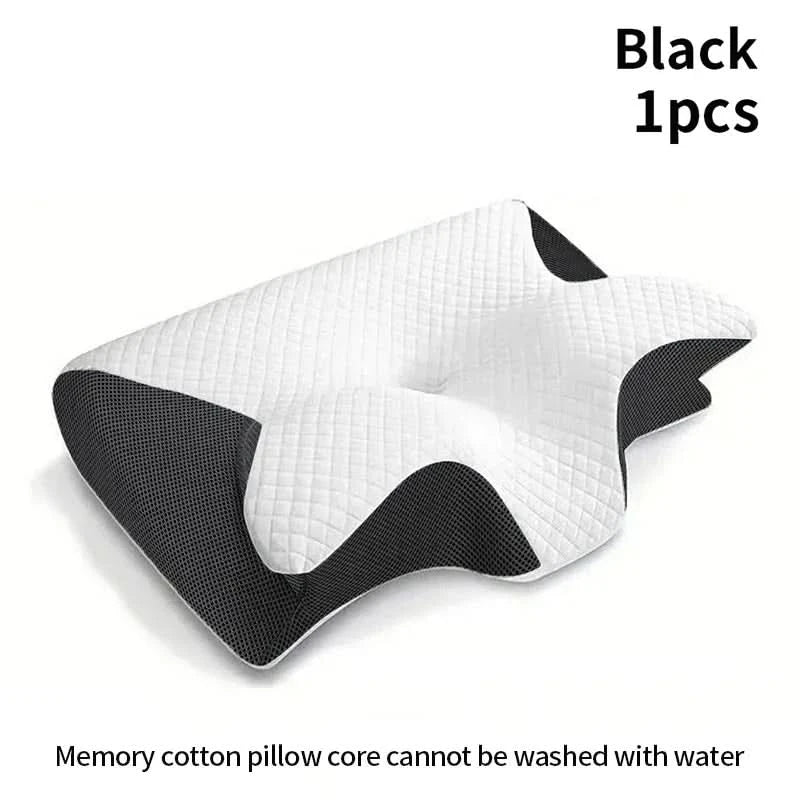 Neues 2-in-1 ergonomisches Memory-Foam-Kopfkissen