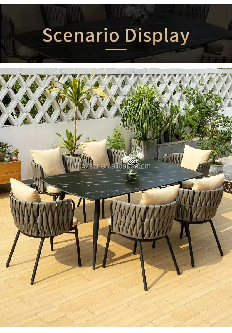 Home Furniture 120cm Rock Plate Dining Table Leisure Rectangular Table Kitchen Dining Table Light Luxury Apartment Table