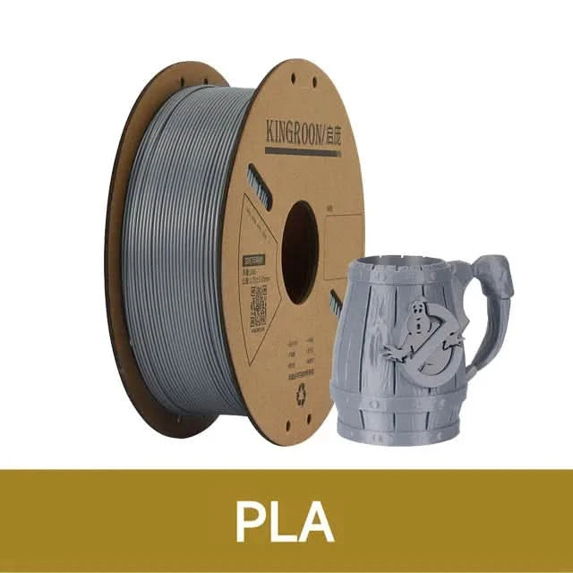 KINGROON Standard 1KG PLA PETG TPU ABS Filament 1.75mm +/- 0.03mm No bubbles 3D Printer Plastic, Random Spool