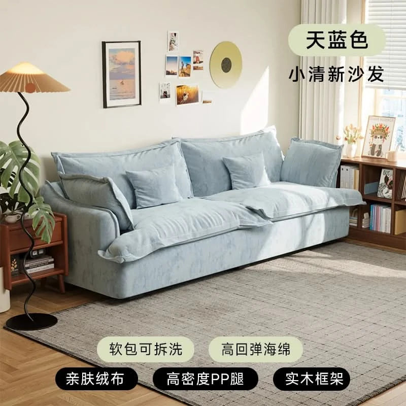 Double Floor Living Room Sofas Designer Cushion Adults Comfortable Sofa Floor Elegant Divani Da Soggiorno House Accessories