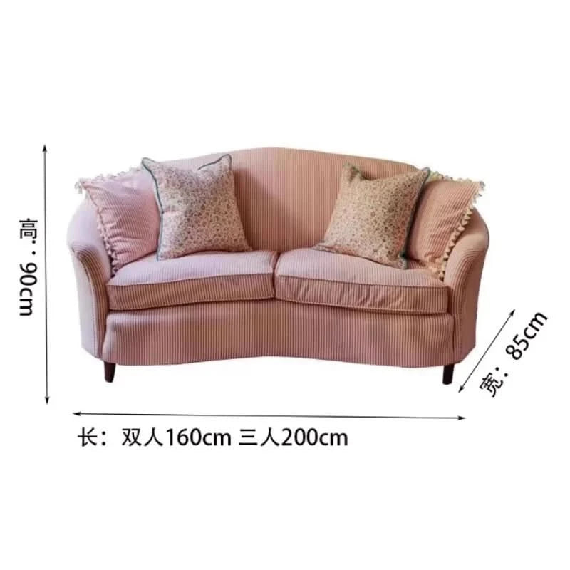 Floor Double Living Room Sofas Armrest Comfortable Romantic Design Sofa Luxury Puff Meuble De Salon Furniture Accessories