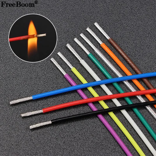 1m Silver Plated FEP Insulated Electronic Wire High Purity OFC 0.05 0.08 0.12 0.2 0.35 0.5 1 2 4 6 10mm HiFi Signal Copper Cable