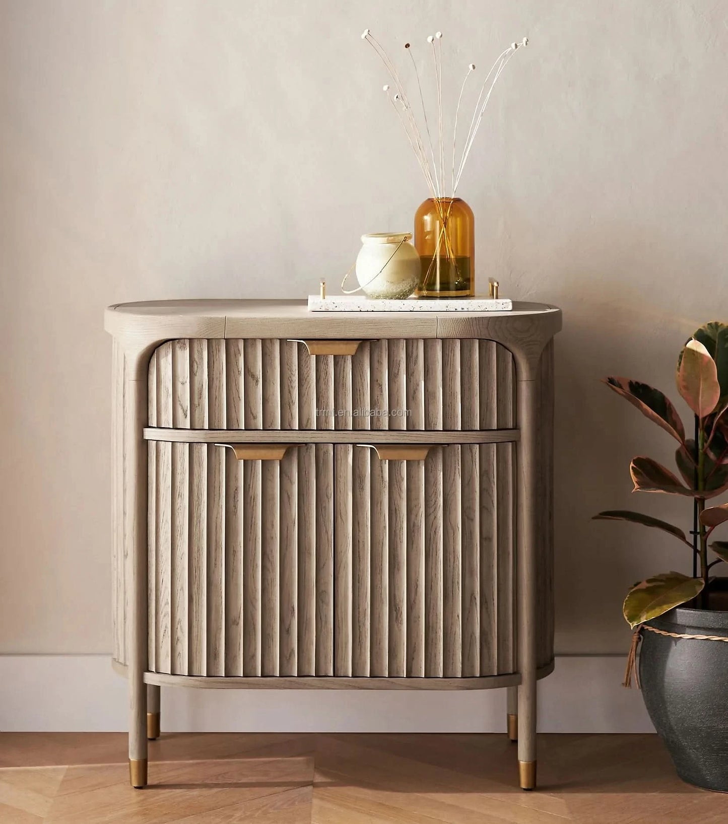 Modern Design Living Room Solid Wood Drawer Storage Corner Console Entryway Cabinet Chest of Drawers for Bedroom Mobilier