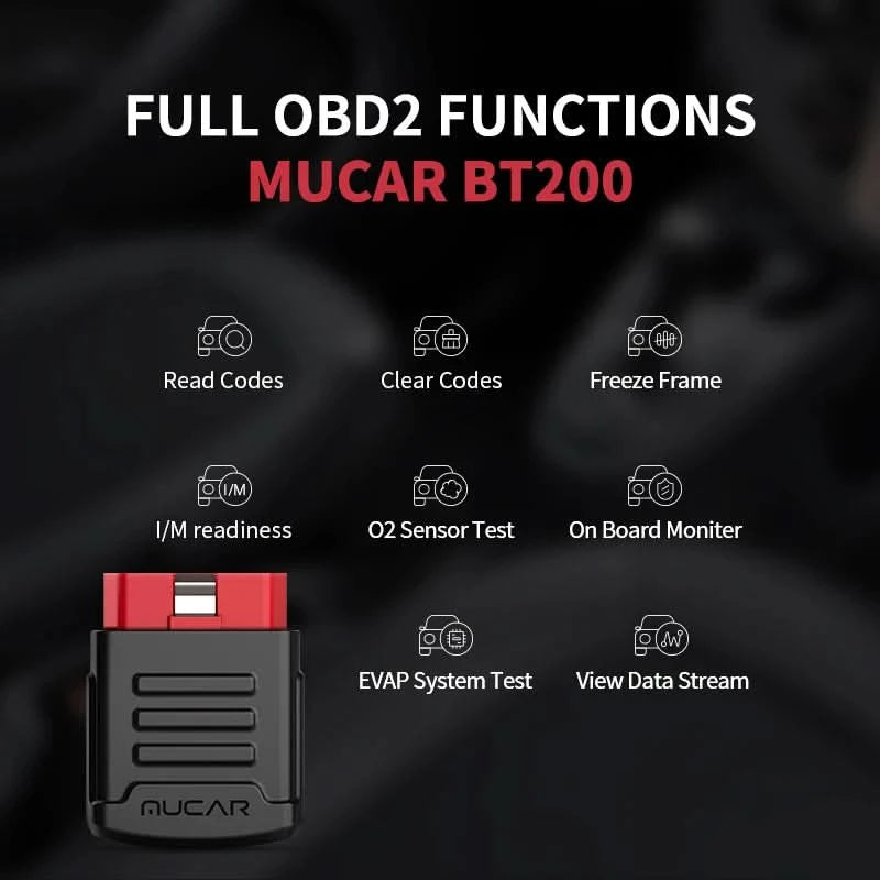 10 - 50 pcs MUCAR BT200 / BT200 Pro OBD2 Scanner
