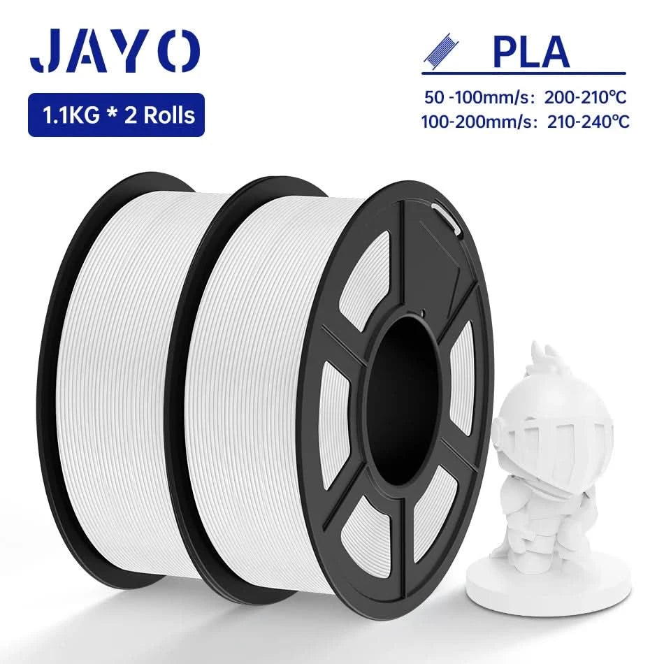 JAYO PETG/PLA/SILK/PLA Meta/PLA+/ABS 2 Rollen 3D-Drucker-Filament 1,75 mm Kreatives Modellmaterial für Kinder für 3D-Stift-Filament