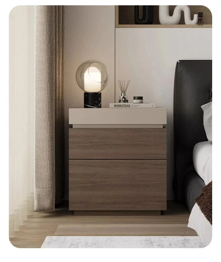 solid wood bedside cabinet multi-functional hidden compartment bedside hidden storage cabinet bedroom locker