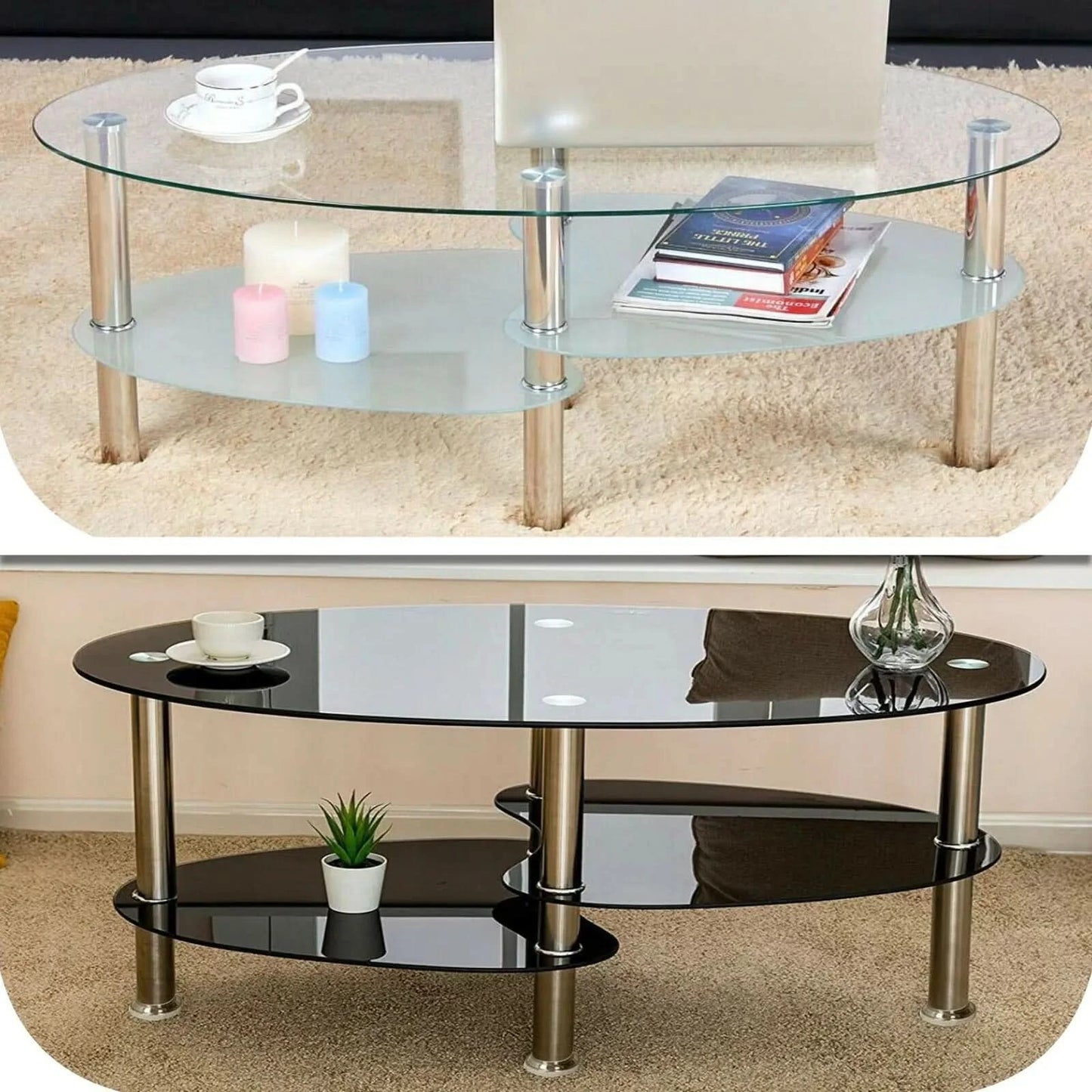 2019 Popular Center Table Modern Design Coffee Centre Table with Glass Top High Quality
