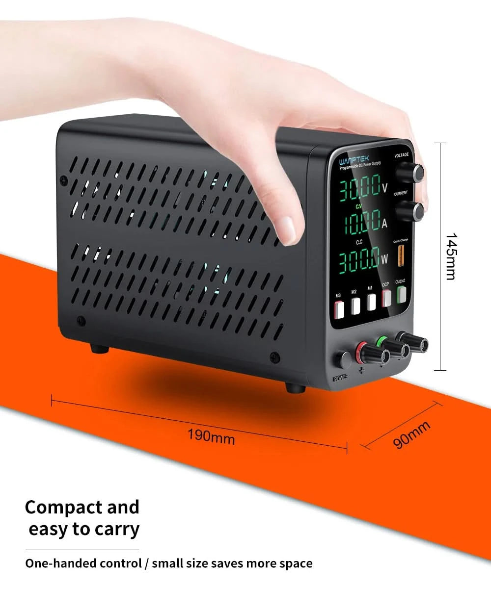Wanptek Einstellbares Gleichstromnetzteil 30V 10A 60V 5A Labornetzgerät Stabilisiertes Netzteil Spannungsregler Schalter 220V