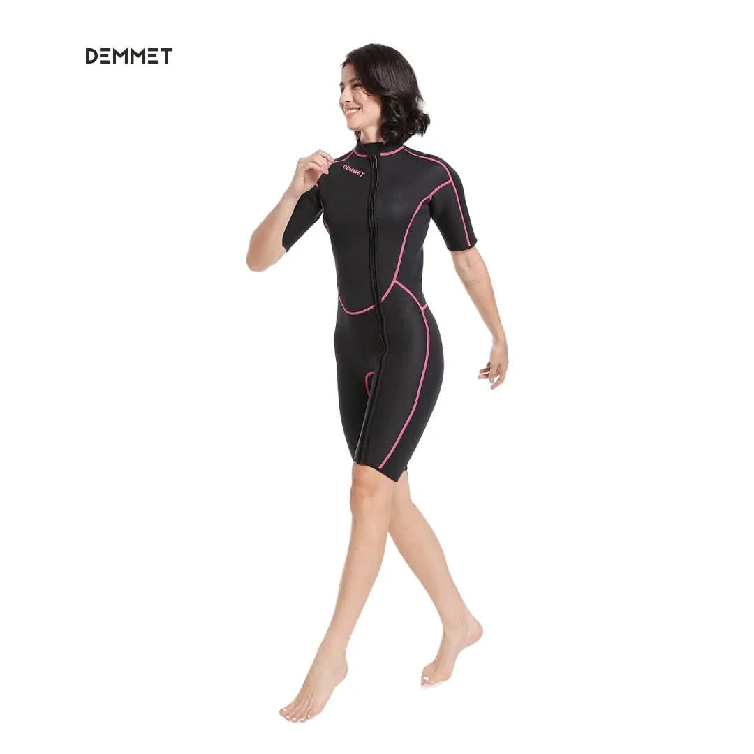 Taucher-Neoprenanzug 1,5-3 mm, einteilig, Neopren, Herren und Damen, Ganzkörper-Neoprenanzug, Sonnenschutz, warm, Badeanzug, Schwimmen, Surfen, Schnorcheln
