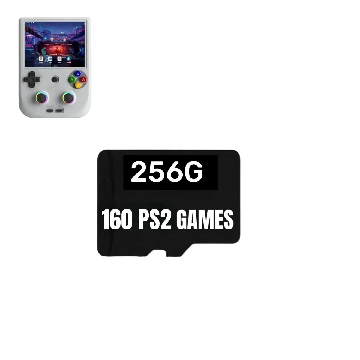 Für ANBERNIC RG406V TF Spielkarte Videospielkonsolen PSP 512G 80000 Spiele vorinstalliert Retro-Spiele 256G RG406V Speicherkarte