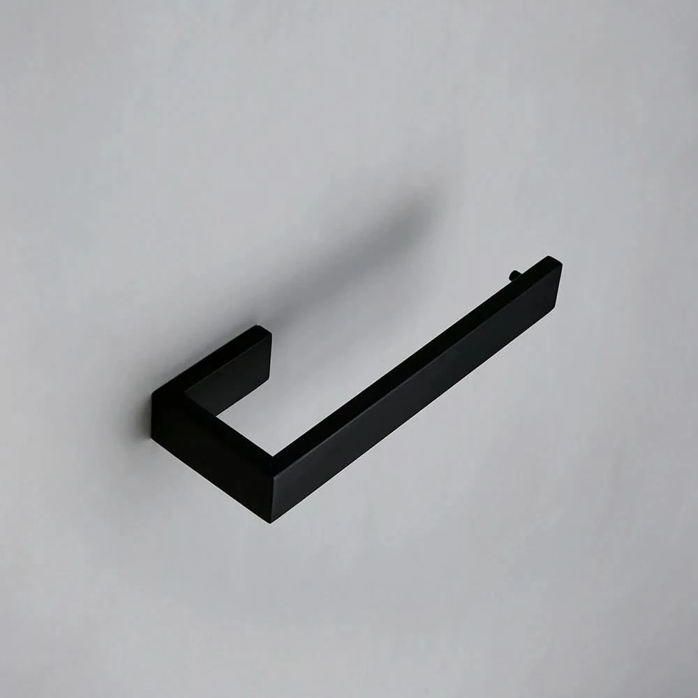 Stainless Steel Black Wall Mounted Screw Hook Paper Holder Towel/ Tissue Holder Towel Bar Bathroom Accessories