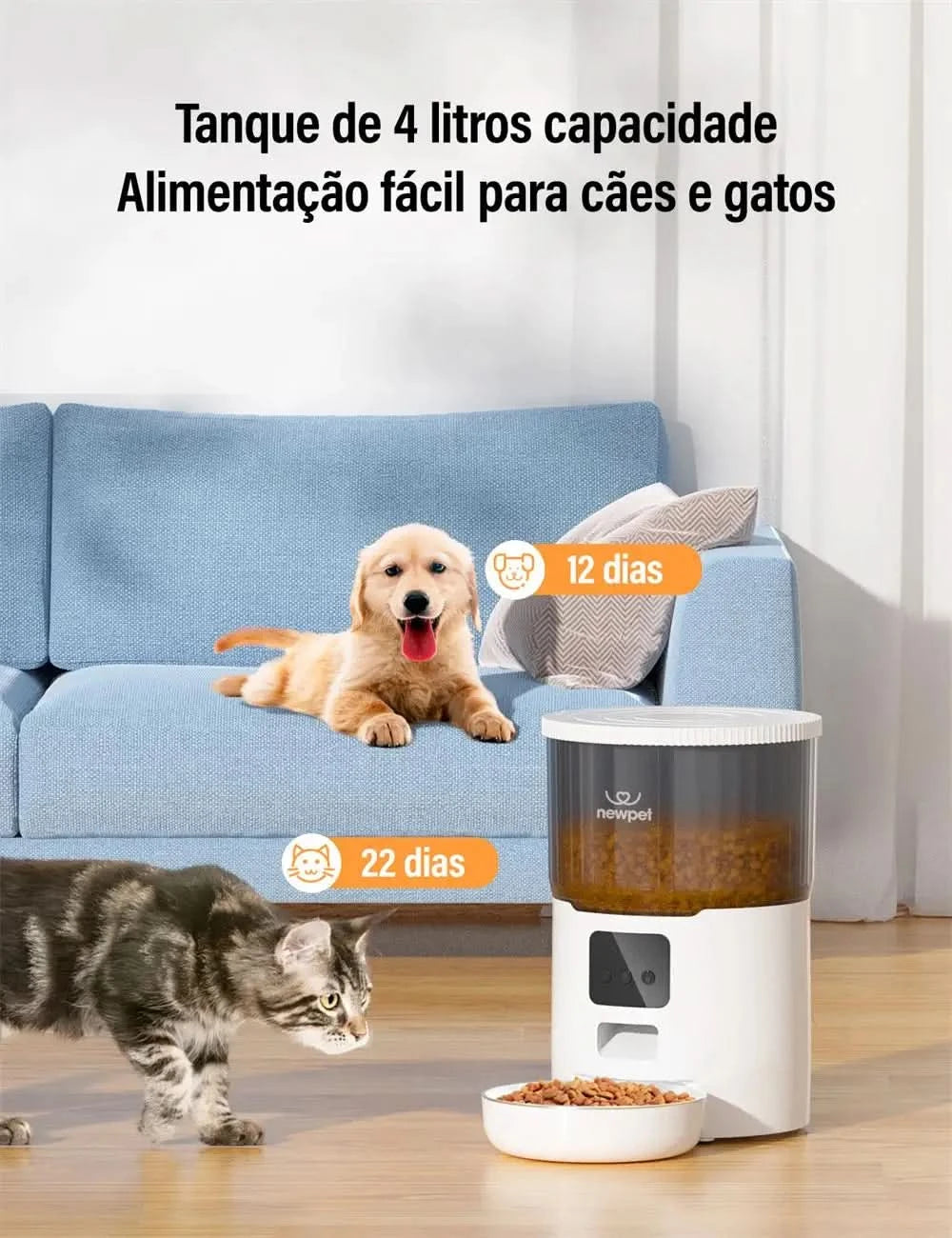 4L Automatic Pet Feeder For Cats WiFi Smart Swirl Slow Dog Feeder With Voice Recorder Large Capacity Timing Cat Food Dispenser