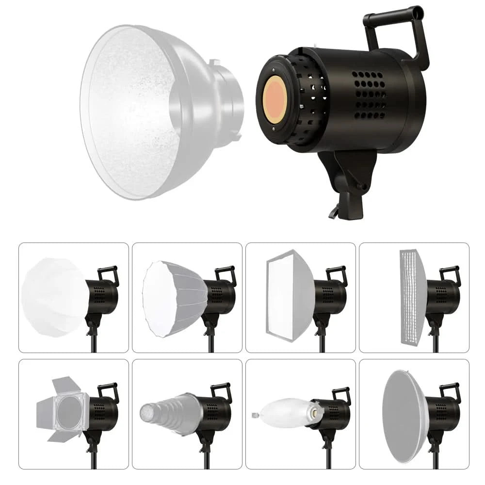 135W Photography LED COB Video Light  Daylight-Balanced Sun Lamp for Portrait Flash Studio Accessories Youtube Live