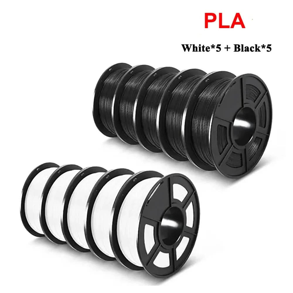 SUNLU 3D Filament PLA/PLA META/PETG/ABS/TPU/PLA MATTE 1.75mm 10 Rollen 1KG/0.5KG 3D-Drucker-Filament für 3D-Drucker