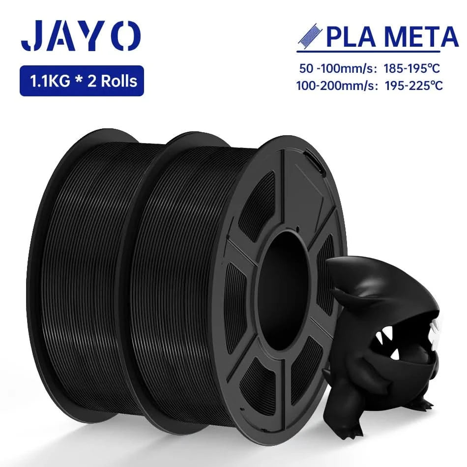 JAYO PETG/PLA/SILK/PLA Meta/PLA+/ABS 2 Rollen 3D-Drucker-Filament 1,75 mm Kreatives Modellmaterial für Kinder für 3D-Stift-Filament