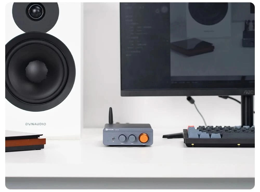 Fosi Audio BT20A Pro TPA3255 Bluetooth Sound-Endstufe 300W x2 Mini HiFi Stereo Class D Verstärker Bass Höhen für Heimkino